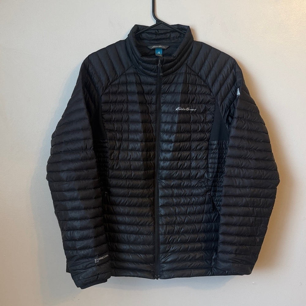 ⛱️🔥Eddie Bauer - Black First Ascent Stormdown 800 Down Puffer Jacket - XL